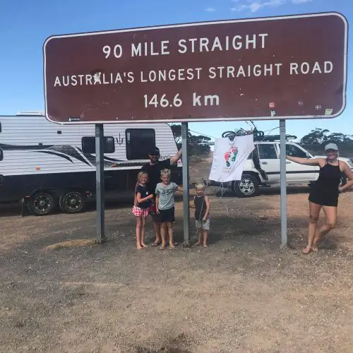 Nullabor plain. The iconic sign that travellers take a picture with